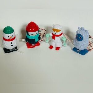 NEW!!! Bullseye Playground 4 Piece Holiday Wind Up Toy Set- (NWT)